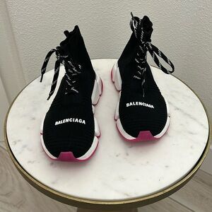 BALENCIAGA SPEED 2.0 LACE UP KNIT SOLE